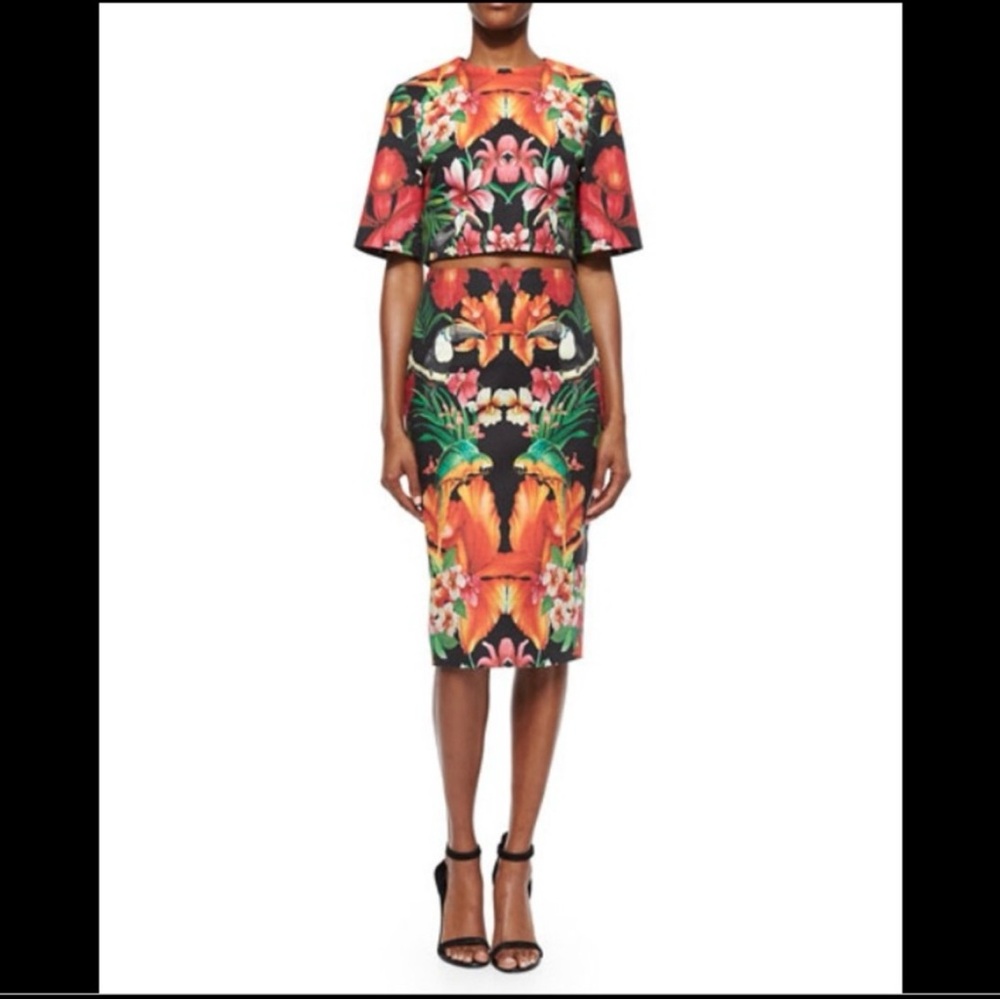 Ted Baker Birds of Paradise Midi Skirt & Top Set